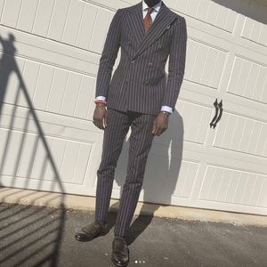 Suitsupply Havana Double breasted Pinstripe Suit 36R